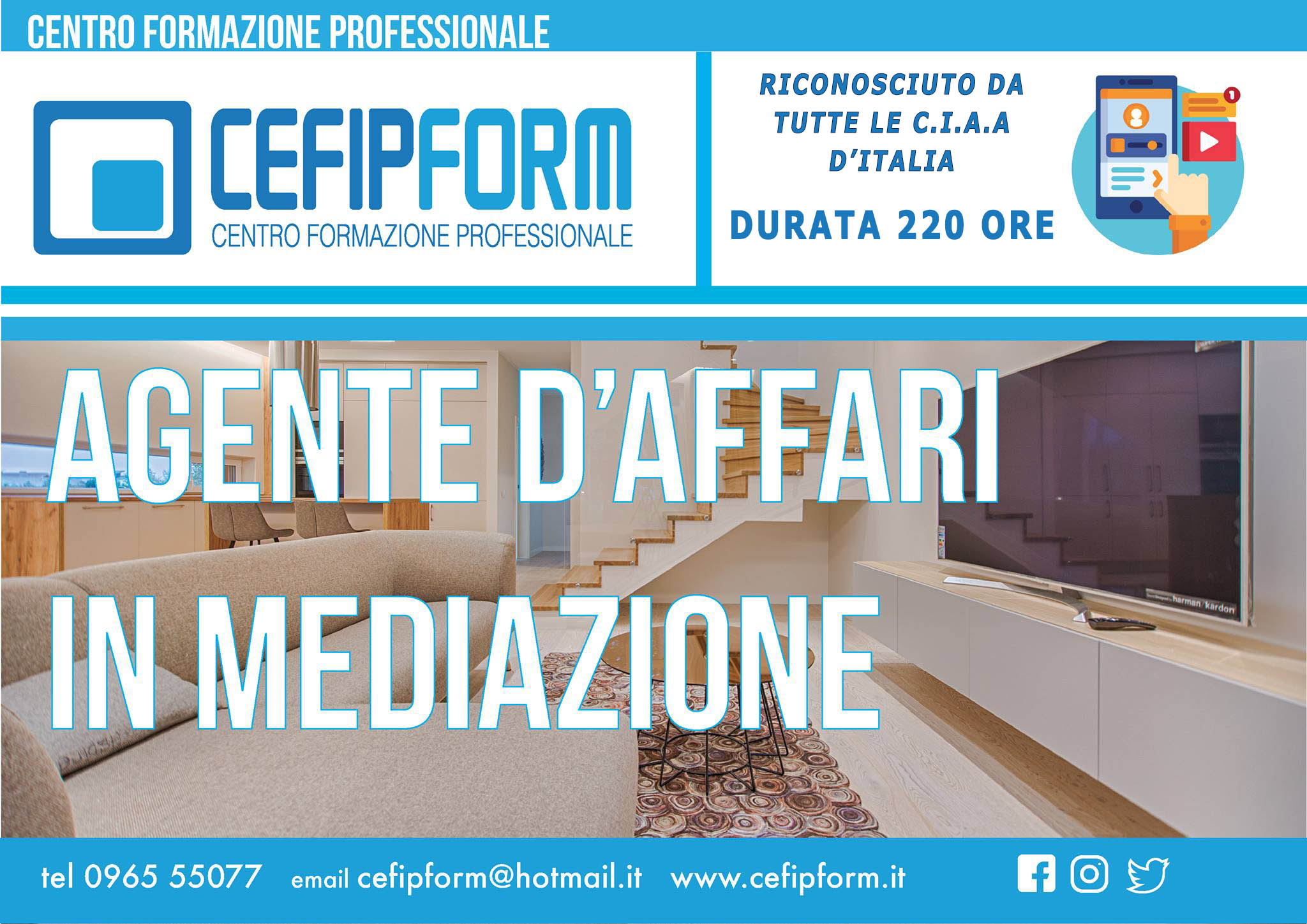 Corso Agente Immobiliare 220 ore Online Qualifica di Agente D'Affari in Mediazione Immobiliare Riconosciuto in Tutta Italia ed Europa
